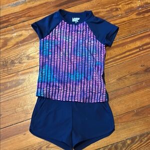 Lands' End Kids Swim Set - Navy and Multicolor